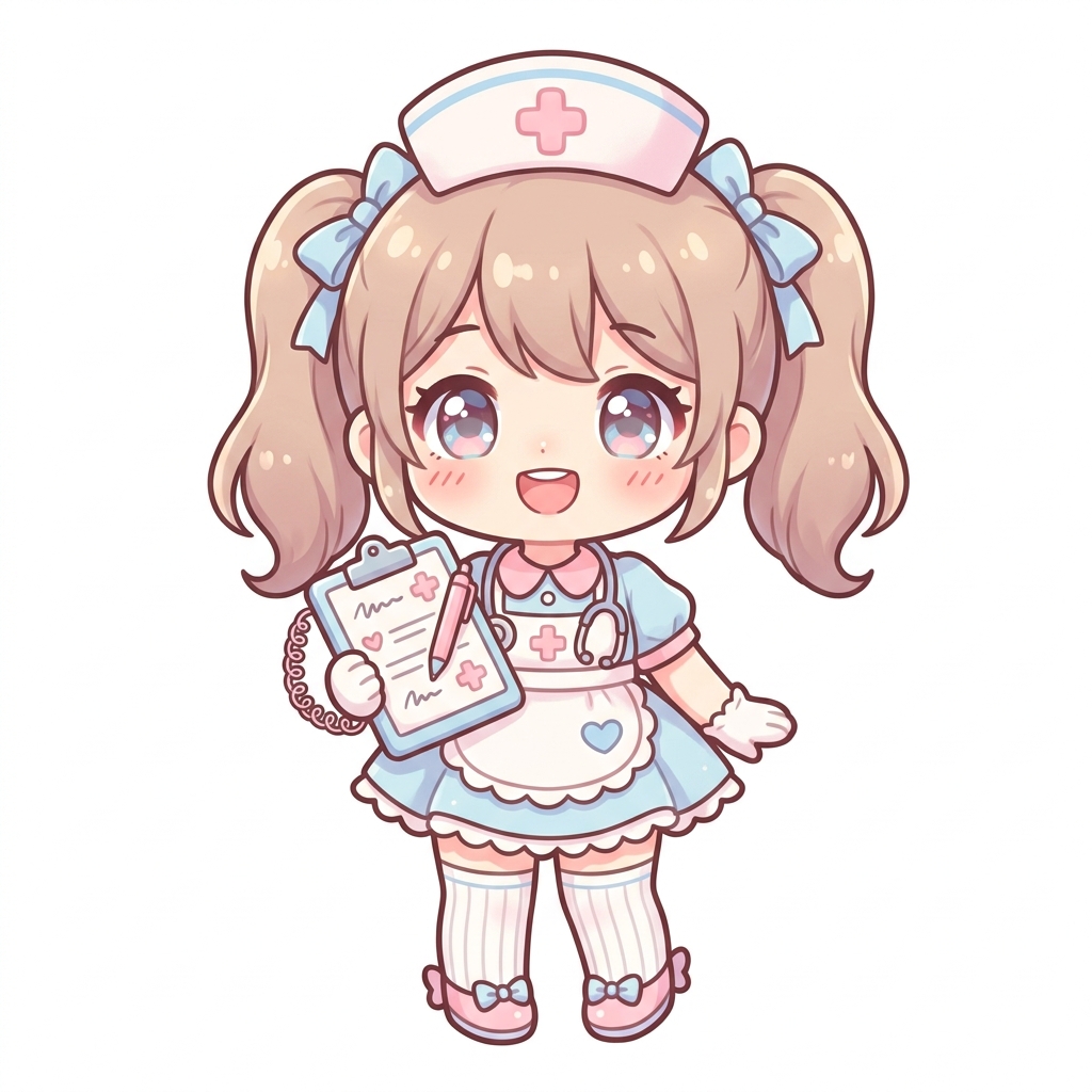 Nurse Mascot Logo